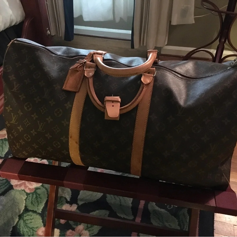 LOUIS VUITTON BANDOULIERE KEEPALL DUFFLE BAG 60